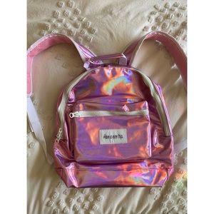 Pink holographic back pack - Festy Besty